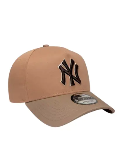 Boné New Era 9FORTY A-Frame New York Yankees Mocha Mousse Marrom