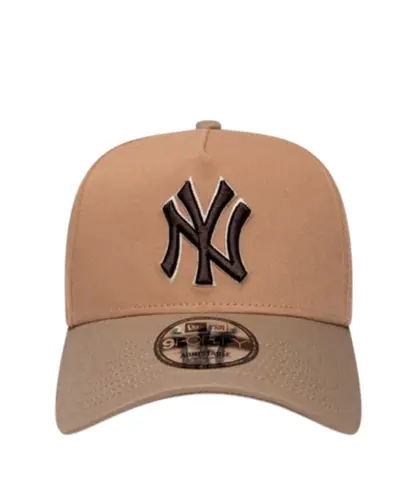 Boné New Era 9FORTY A-Frame New York Yankees Mocha Mousse Marrom