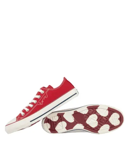 Tênis Converse Chuck Taylor All Star Ox Chucks In Love Vermelho