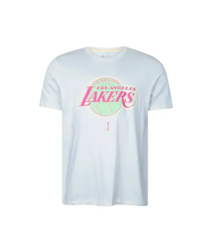 Camiseta New Era Core NBA LA Lakers Off White