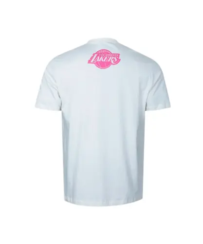 Camiseta New Era Core NBA LA Lakers Off White