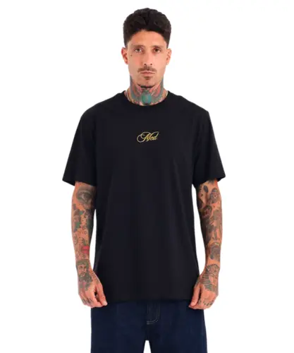 Camiseta MCD Com Aviamentação Dri Preto