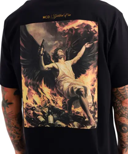 Camiseta MCD Com Aviamentação Dri Preto