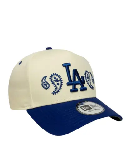 Boné New Era 9FORTY Paisley Los Angeles Dodgers Azul Off White