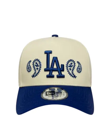 Boné New Era 9FORTY Paisley Los Angeles Dodgers Azul Off White