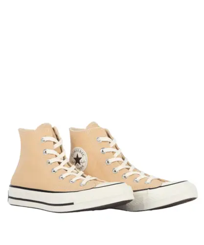 Tênis Converse Chuck 70 Hi Seasonal Cano Alto Bege Mostarda Amendoa