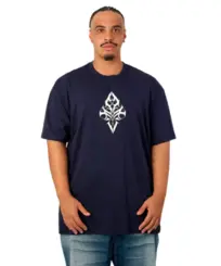 Camiseta MCD Oversized Espada Caligrafitti Marinho Abismo