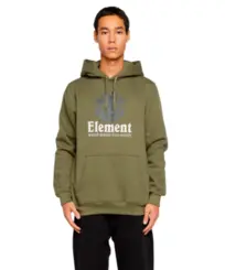 Moletom Element Fech Vertical 280 Verde Militar