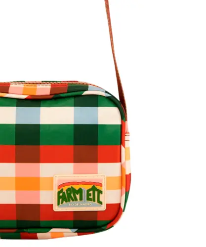 Bolsa Farm Chamego Esportes Xadrez Marrom