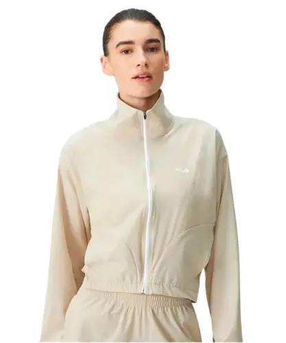 Jaqueta Fila Essential Floating II Caqui Claro Branco