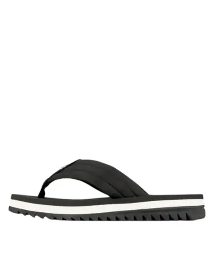 Chinelo Kenner Kyra Pro Comfy Preto Branco
