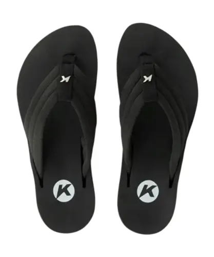 Chinelo Kenner Kyra Pro Comfy Preto Branco