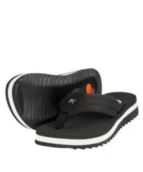 Chinelo Kenner Kyra Pro Comfy Preto Branco