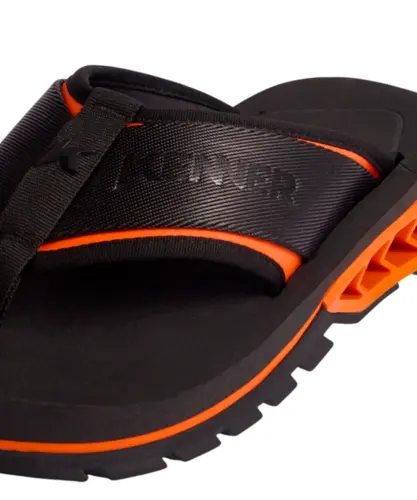 Chinelo Kenner Rakka Sport Preto Laranja