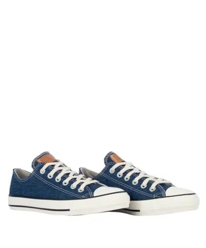 Tênis Converse Chuck Taylor All Star Ox Denim Mood Azul Escuro Bege Mel Amendoa