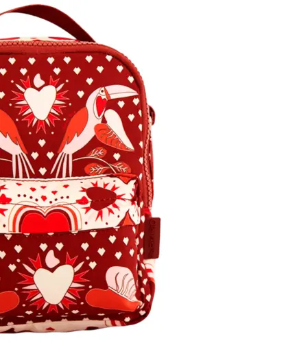 Mini Mochila Farm Borogodó Caju Coração