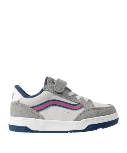 Tênis Vans Kids Hylane Pop Sidestripe Grey Pink
