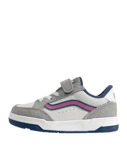 Tênis Vans Kids Hylane Pop Sidestripe Grey Pink