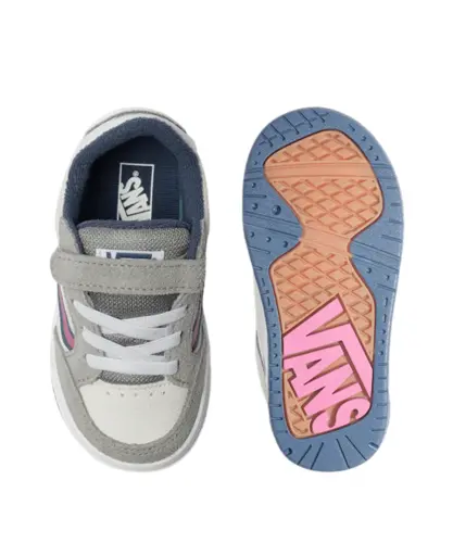 Tênis Vans Kids Hylane Pop Sidestripe Grey Pink