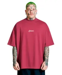 Camiseta Approve Huge Basic Bordô