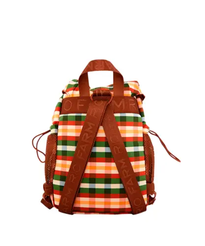 Bolsa Farm Pipoquinha Xadrez Marrom