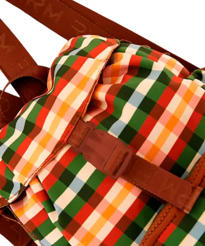 Bolsa Farm Pipoquinha Xadrez Marrom