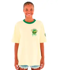 Camiseta Farm T-Shirt Ipanema Selo Carioca Amarelo