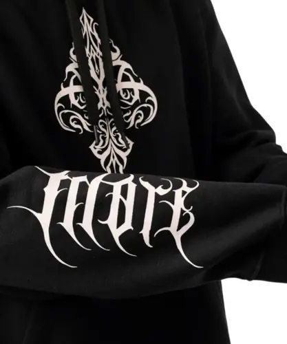 Moletom MCD Canguru Fechado Espada Caligraffiti Preto