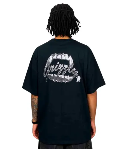 Camiseta Grizzly Fangz Oversized Black