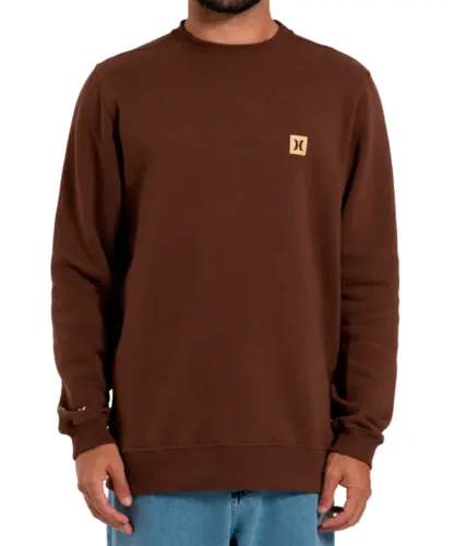 Moletom Hurley Careca Mini Icon II Marrom