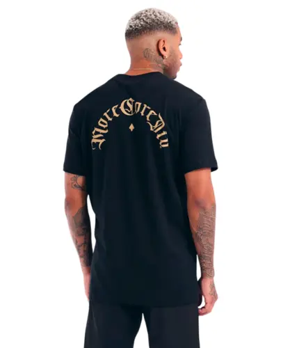 Camiseta MCD Regular Caligrafiti Dourado Preto