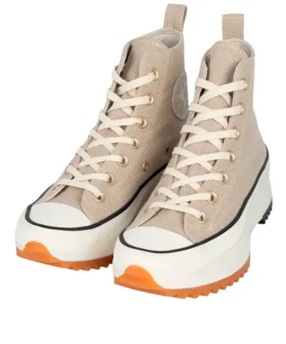 Tênis Converse Run Star Hike Hi Cru Clássico Prata Amendoa