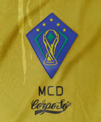 Camiseta MCD Brasil Corposó Amarelo Preto