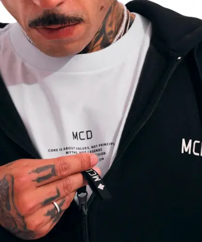 Moletom MCD Canguru Aberto Preto