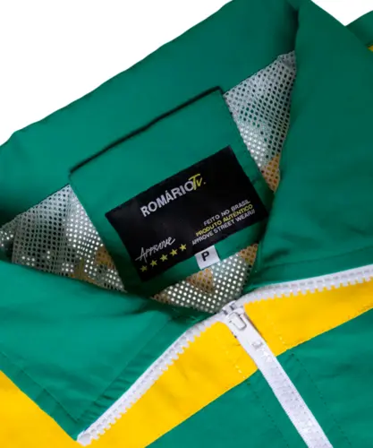 Jaqueta Approve Romario Brasil Verde Amarela Azul
