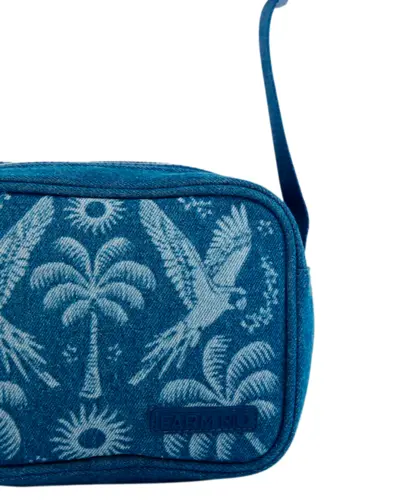 Bolsa Farm Chamego Praia Aloha Carioca Jeans Azul