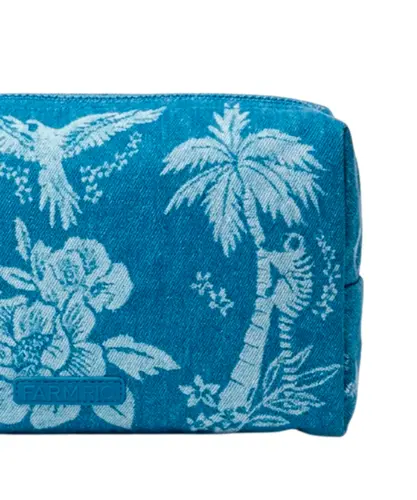 Maxi Necessaire Farm Oras Bolas Praia Denin Azul