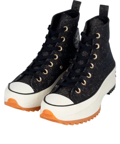 Tênis Converse Run Star Hike Preto Ouro Claro Amendoa
