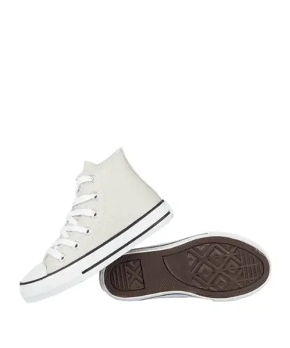 Tênis Converse Kids Chuck Taylor All Star Hi Shine Cinza Gelo Prata Branco