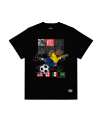 Camiseta Grizzly Volley Kick Preto