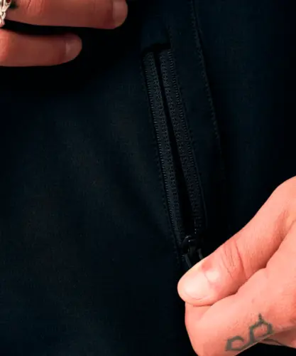 Moletom Champion Active Tech Hoodie Outline Script Logo Preto