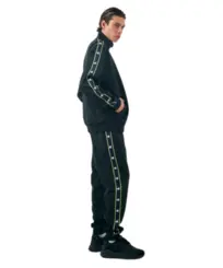 Conjunto Champion Active Tracksuit C Tape Preto