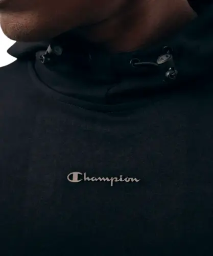 Moletom Champion Hoodie Active Mini Script Logo Preto