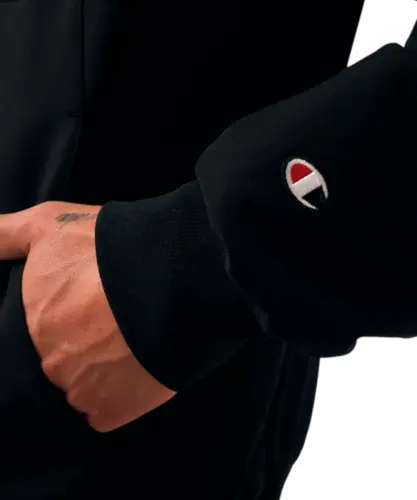 Moletom Champion Active Tech Crewneck Mini Script Preto