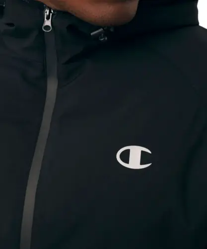 Jaqueta Chapion Active Tech Jacket Puffer C Logo Preto