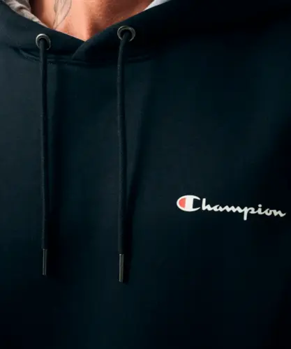 Moletom Champion Athletic Hoddie Mini Script Preto