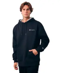 Moletom Champion Athletic Hoddie Mini Script Preto