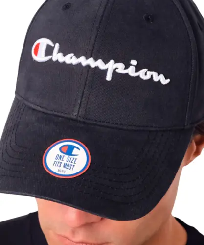 Boné Champion Snapback Script Logo Emb Preto