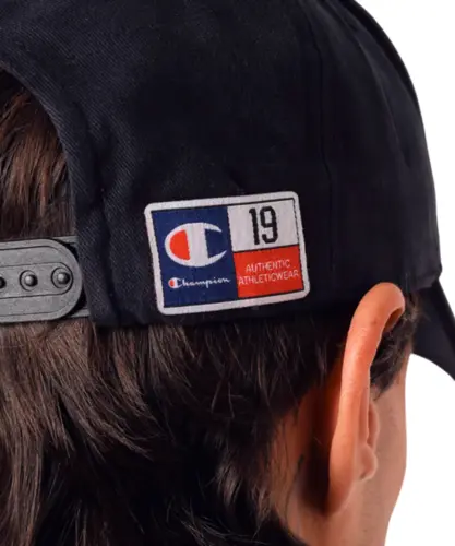 Boné Champion Snapback Script Logo Emb Preto