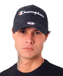 Boné Champion Snapback Script Logo Emb Preto